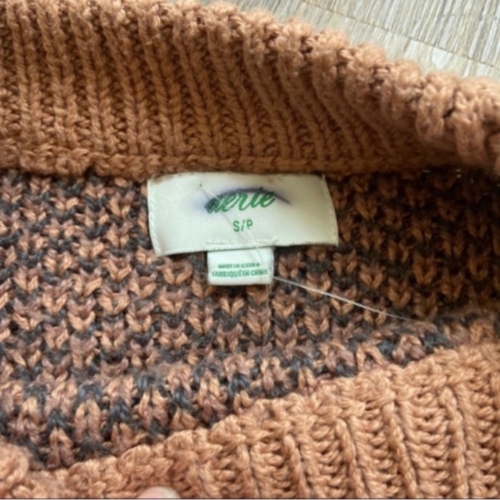 Aerie leopard knit sweater - Picture 5 of 7